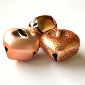 Csengettyű rose gold 2 cm 3 db